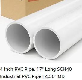 4-inch Schedule 40 PVC Pipe
